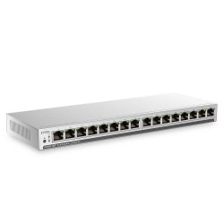 Zyxel GS1100-16EPS Slimline Unmanaged + PoE+ 135W 16 port Gigabit Unmanaged + Switch