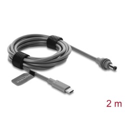 USB Type-C male to DC 5.5 x 2.1 mm Cabl