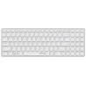 RAPOO bezdrátová klávesnice E9110/ 2,4GHz/ nízký zdvih/ USB/ bílá/ CZ+SK layout