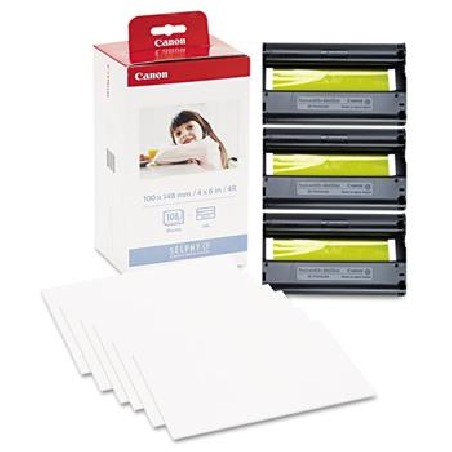 POŠKOZENÝ OBAL - CANON KP-108IN/ papír do termosublimační tiskárny řady Selphy/ 108 kusů 10x15/ Včetně inkoustu/