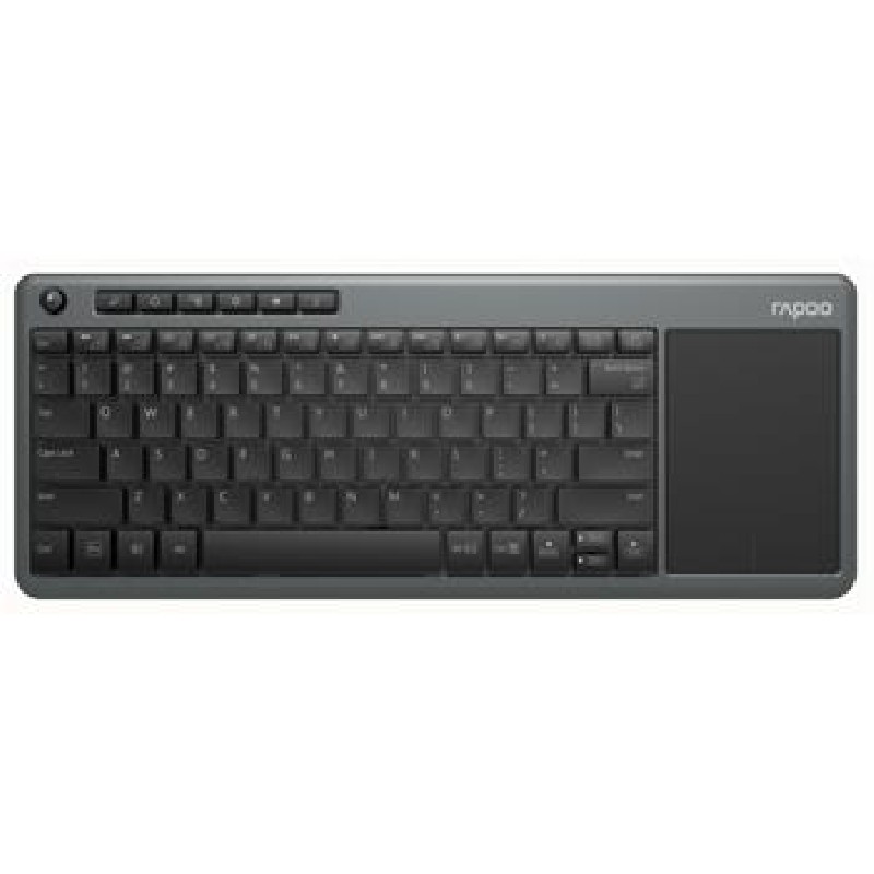 RAPOO bezdrátová klávesnice K2600/ 2,4GHz/ Touchpad/ nízký zdvih/ USB/ černošedá/ CZ+SK layout
