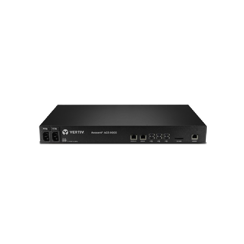 16-Port ACS8000 Console System with dual AC Power Supply. TAA