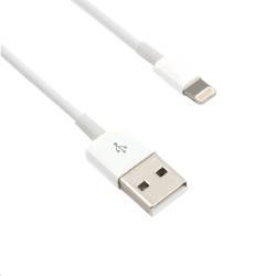 C-TECH kabel USB 2.0 Lightning (IP5 a vyšší) nabíjecí a synchronizační kabel, 2m, bílý