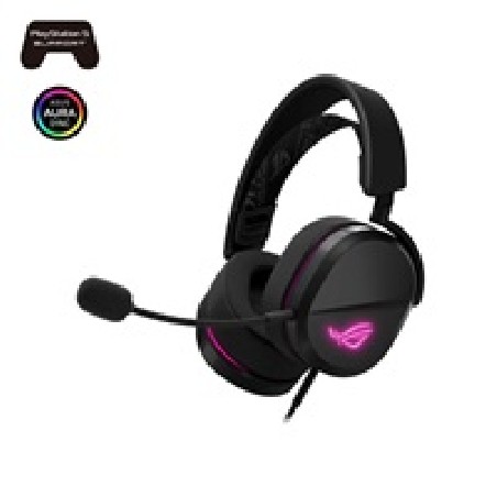 ASUS sluchátka ROG Pelta Core, USB-C, ARGB, černá