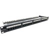 Conexpro Patch panel 19" 24xRJ45, CAT6A, UTP, 1U, černý
