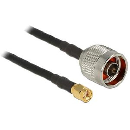 Delock anténní kabel N Plug RP-SMA Plug CFD200 1.5 m, nízká ztráta