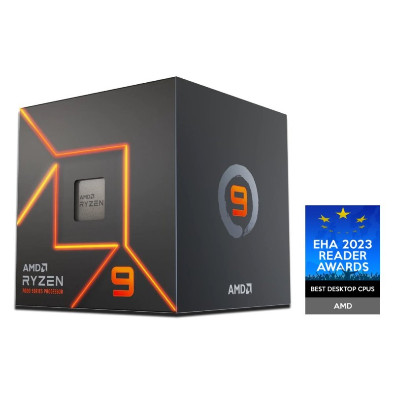 CPU AMD RYZEN 9 7900, 12-core, 3.7GHz, 76MB cache, 65W, socket AM5, BOX