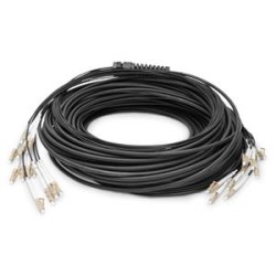 DIGITUS Předem osazený univerzální optický breakout kabel, multimode OM4, 12 vláken, LC/UPC – LC/UPC
