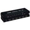 BAZAR - PREMIUMCORD HDMI switch 5:1 kovový s dálkovým ovladačem a napájecím adaptérem - Poškozený obal (Komplet)