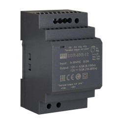 MEANWELL - DDR-60G-12 - Průmyslový měnič napětí z 9-36V na 12V 60W na DIN