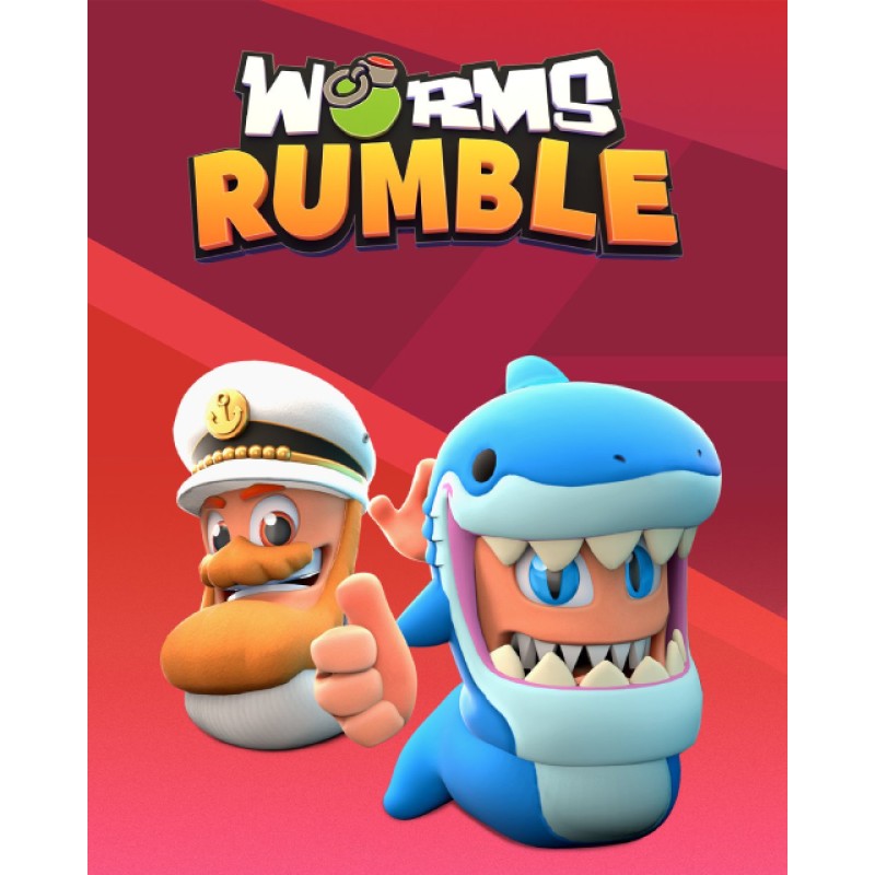 Worms Rumble Captain & Shark Double Pack – herní rozšíření pro PC (elektronická licence)
