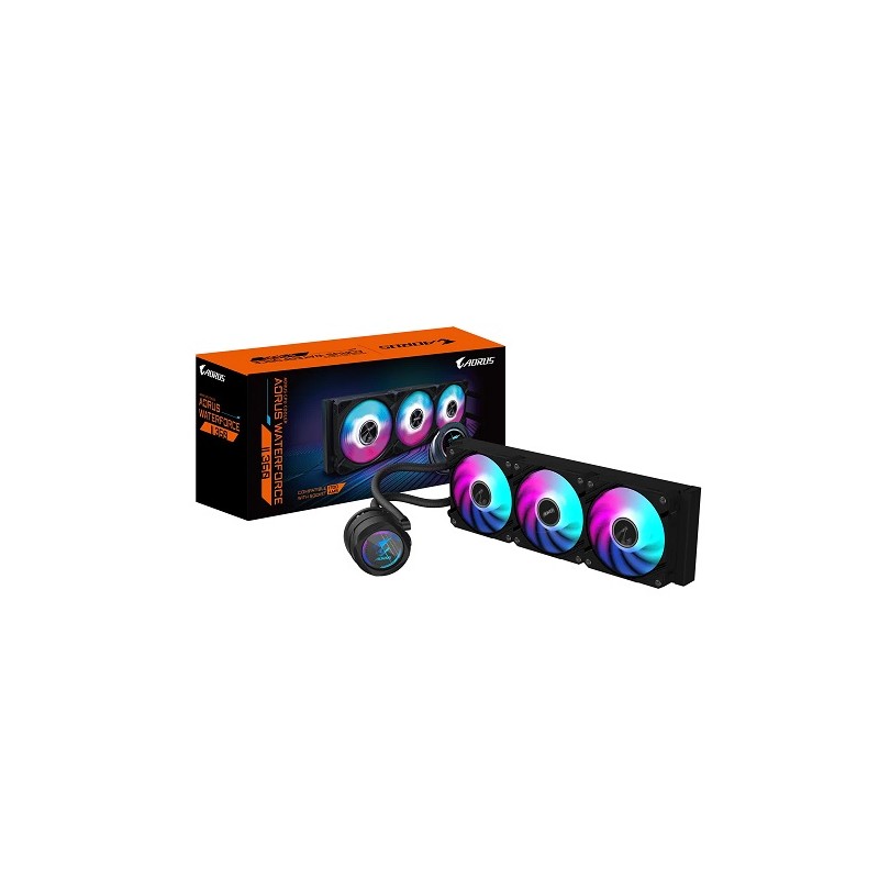 GIGABYTE vodní chladič AORUS WATERFORCE 360 II, 3x120mm, ARGB