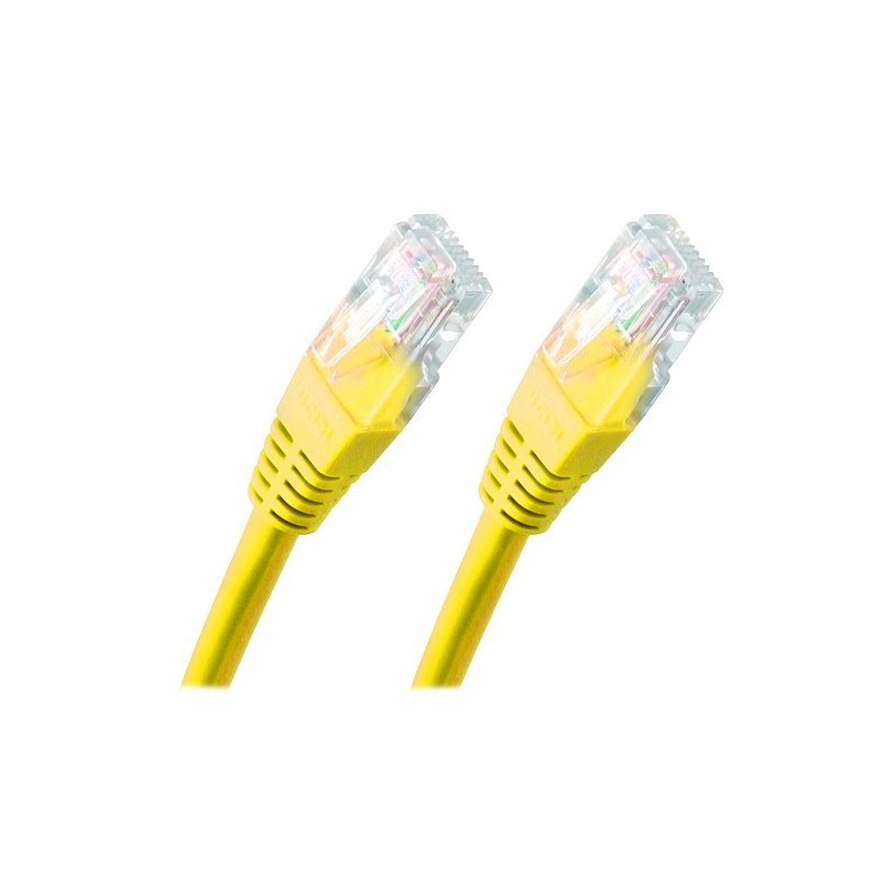 PREMIUMCORD Patch kabel UTP RJ45-RJ45 CAT5e 1.5m žlutá