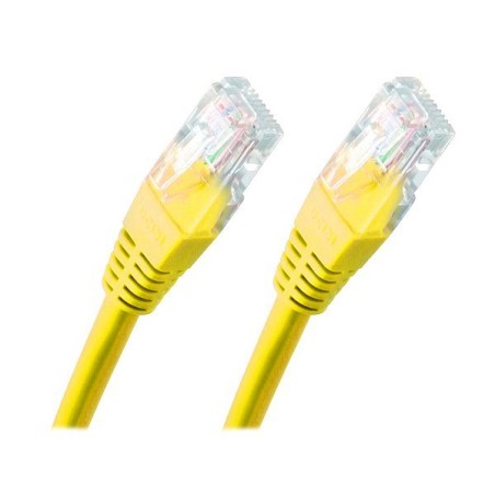 PREMIUMCORD Patch kabel UTP RJ45-RJ45 CAT5e 1.5m žlutá