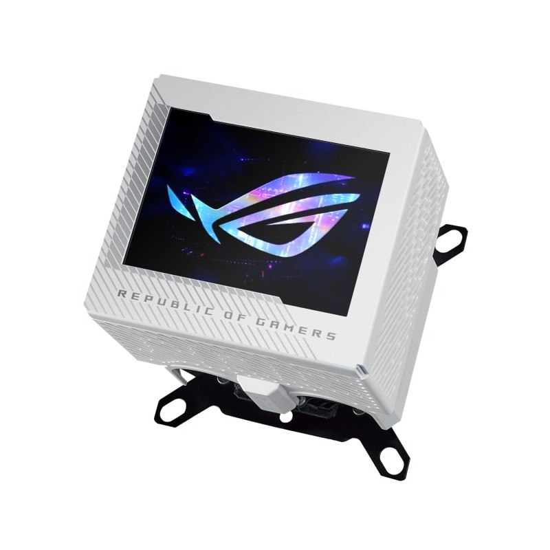 ASUS vodní blok CPU ROG RYUJIN III WB, 3.5" LCD displej, bílá