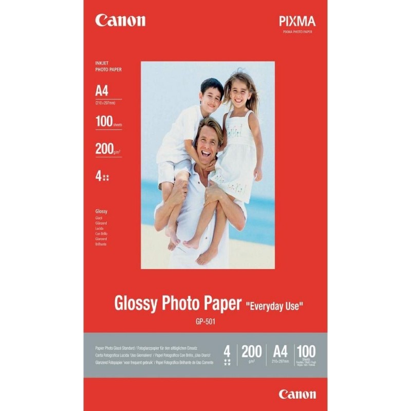 Canon fotopapír GP-501, A4, lesklý, 100 ks, 200g/m