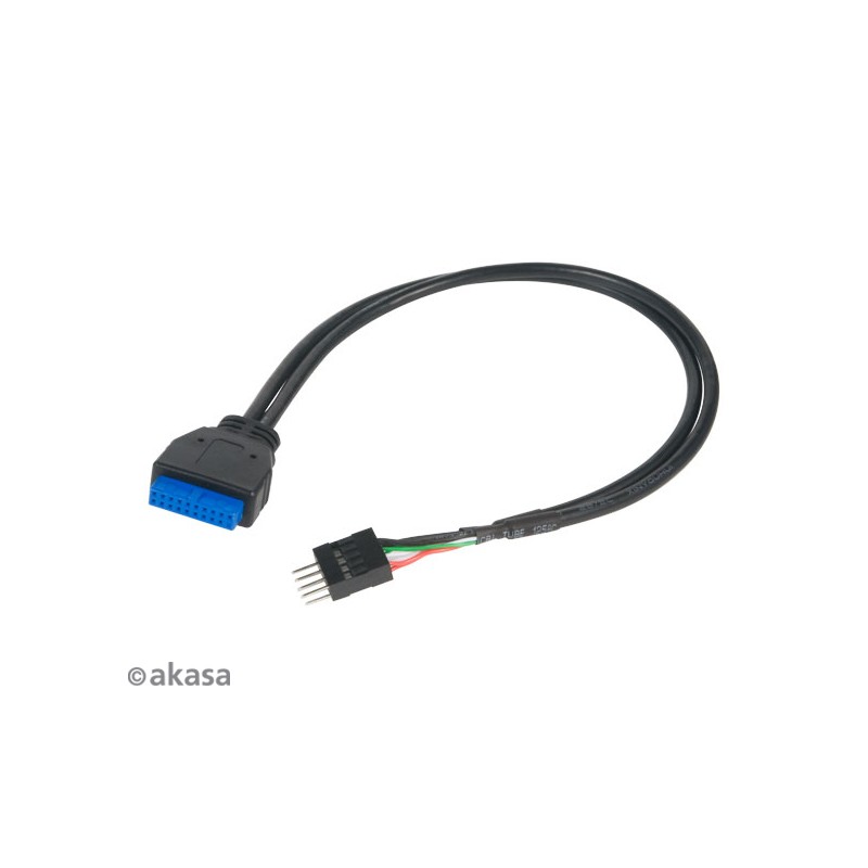 AKASA - USB 3.0 na USB 2.0 adaptér - 30 cm