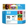 HP 70 Black matte + Cyan DJ Printhead, C9404A