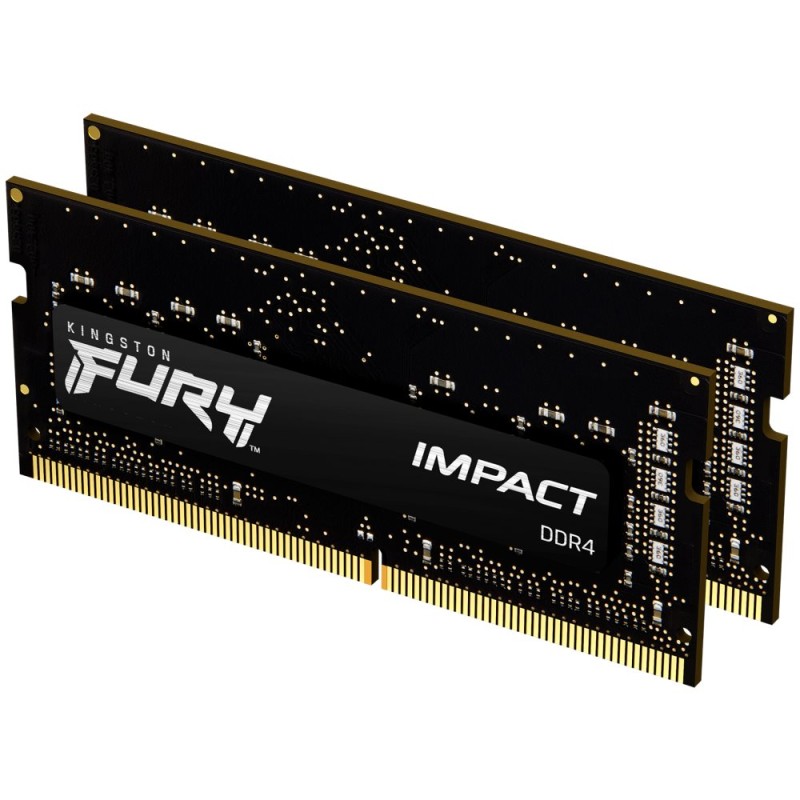 Kingston FURY Impact/SO-DIMM DDR4/16GB/3200MHz/CL20/2x8GB/Black