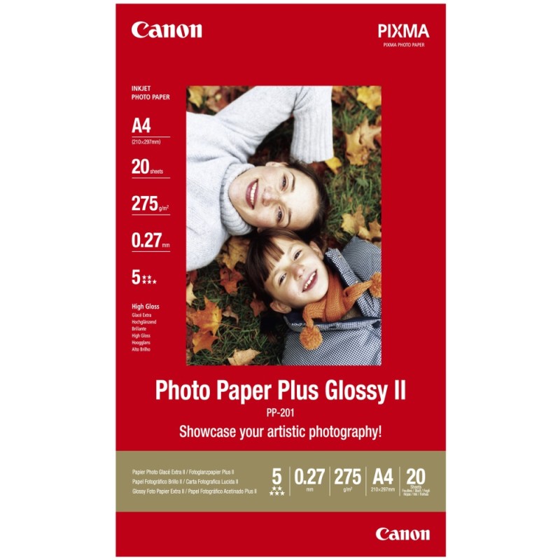 Canon fotopapír PP-201 A4, 20ks, lesklý, 275g/m
