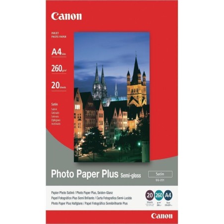 Canon fotopapír SG-201, A4, 20ks, saténový, 260g/m