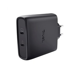 TRUST GaN Nabíječka MAXO 100W 2-Port, USB-C, černá