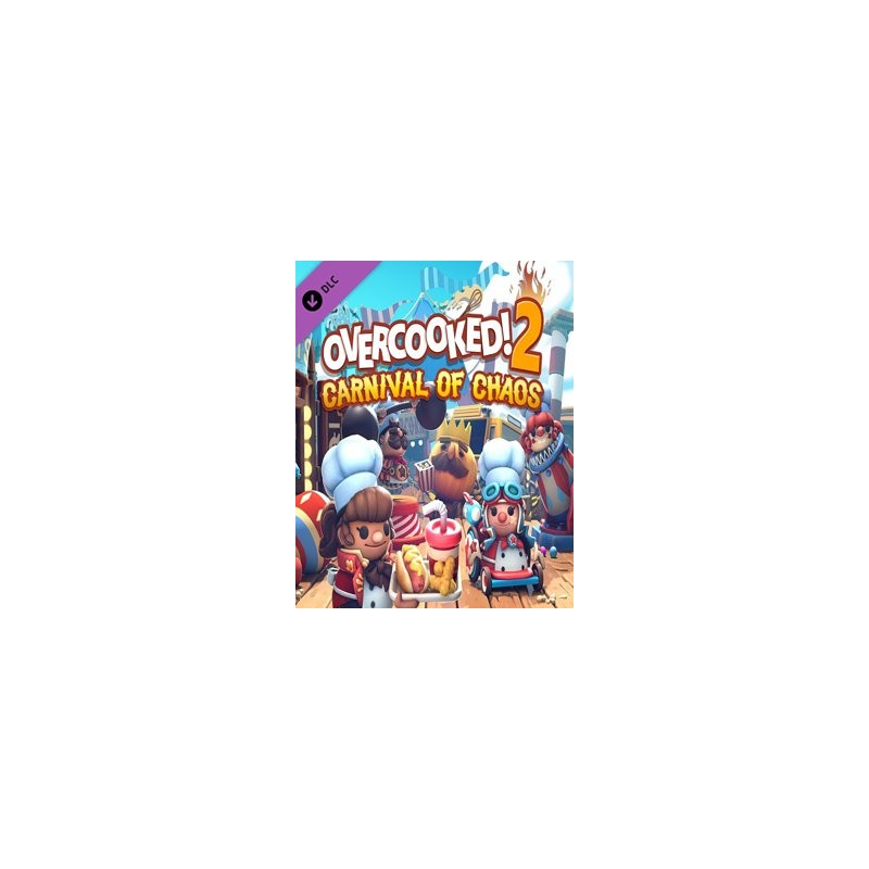 Overcooked! 2 Carnival of Chaos – herní rozšíření pro PC (elektronická licence)