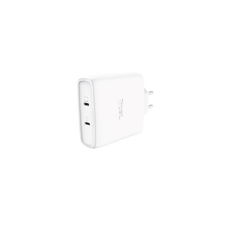 TRUST GaN Nabíječka MAXO 100W 2-Port, USB-C, bílá