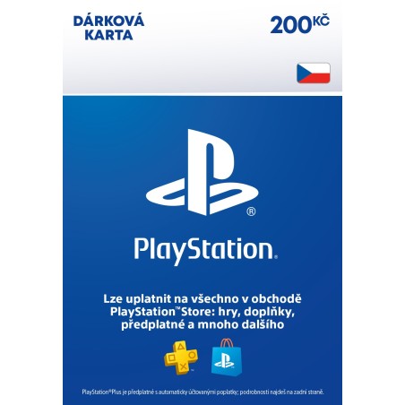 CZ - PlayStation Store el. peněženka - 200 Kč – herní kredit pro PlayStation (elektronická licence)