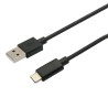 C-TECH kabel USB 2.0 AM na USB-C (AM/CM), 1m, černý