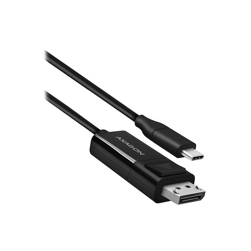 AXAGON RVC-DPC, USB-C - DisplayPort redukce / kabel 1.8m, 4K/60Hz