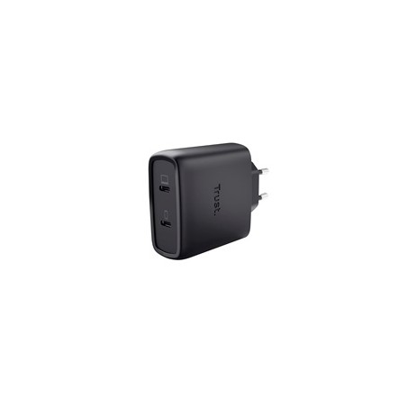 TRUST GaN Nabíječka MAXO 65W 2-Port, USB-C, černá