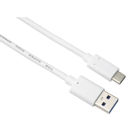 PremiumCord kabel USB-C - USB 3.0 A (USB 3.2 generation 2, 3A, 10Gbit/s) 3m, bílá