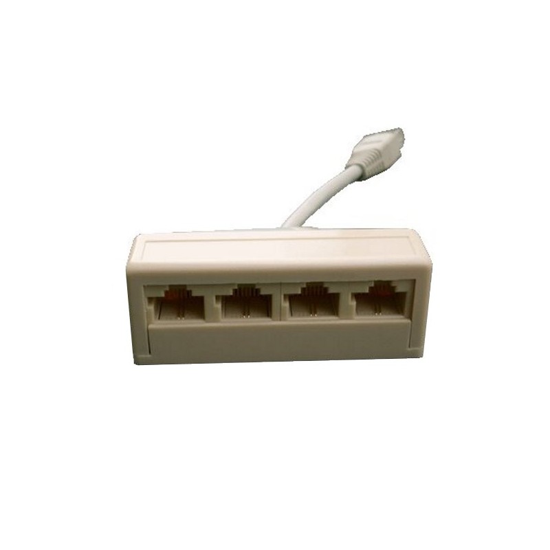 DATACOM Rozčtverka UTP CAT3 4xRJ45 (8p2c-1M/4F)