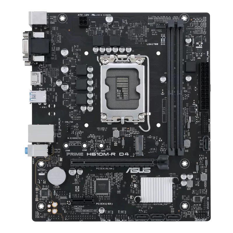 ASUS MB Sc LGA1700 PRIME H610M-R D4-SI, Intel H610, 2xDDR4, 1xHDMI, 1xDVI, 1xVGA, mATX