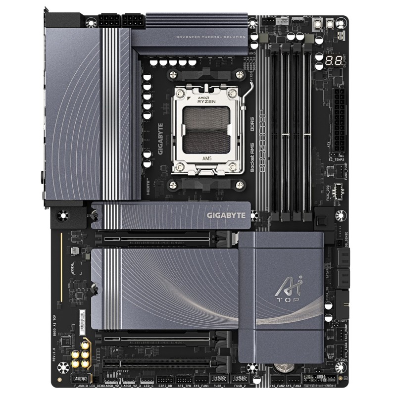 GIGABYTE MB Sc AM5 B850 AI TOP, AMD B850, 4xDDR5, 1xUSB4, 1xHDMI, WI-FI, ATX