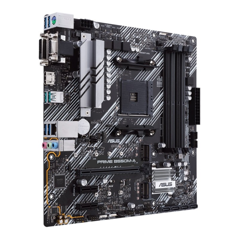 ASUS MB Sc AM4 PRIME B550M-A/CSM, AMD B550, 4xDDR4, 1xHDMI, 1xDVI, 1xVGA, mATX