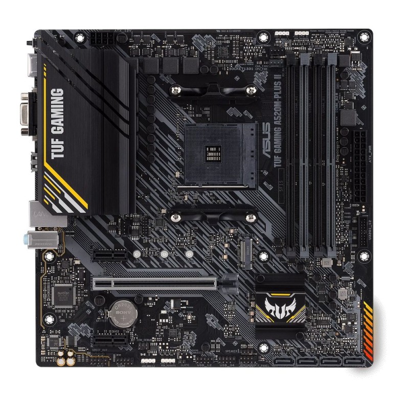 ASUS MB Sc AM4 TUF GAMING A520M-PLUS II, AMD A520, 4xDDR4, 1xDP, 1xHDMI, VGA, mATX
