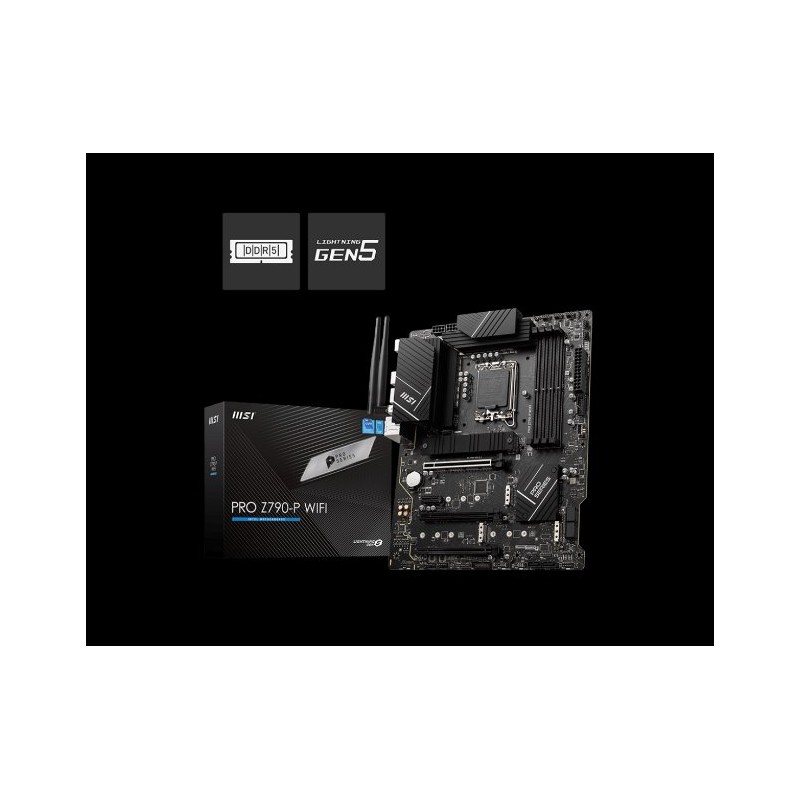 MSI MB Sc LGA1700 PRO Z790-P WIFI, Intel Z790, 4xDDR5, 1xDP, 1xHDMI, WI-FI