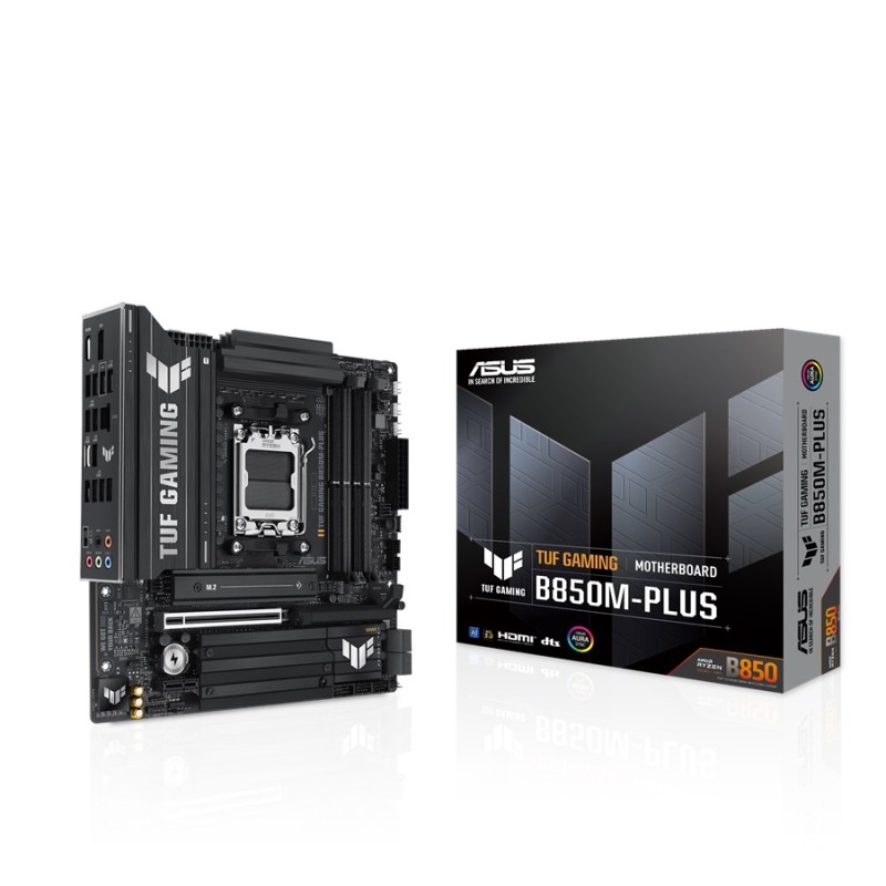 ASUS MB Sc AM5 TUF GAMING B850M-PLUS, AMD B850, 4xDDR5, 1xDP, 1xHDMI, mATX