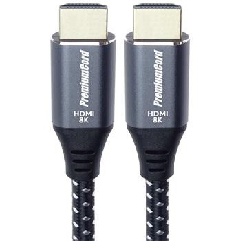 PREMIUMCORD Kabel Ultra HDMI 2.1 High Speed + Ethernet kabel 8K@60Hz, zlacené konektory, 10m