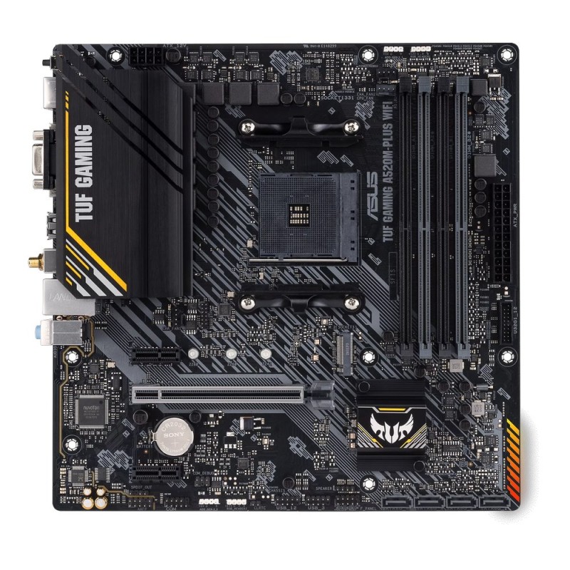 ASUS MB Sc AM4 TUF GAMING A520M-PLUS WIFI, AMD A520, 4xDDR4, 1xDP, 1xHDMI, VGA, WI-FI, mATX