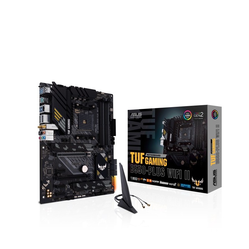 ASUS MB Sc AM4 TUF GAMING B550-PLUS (WI-FI) II, AMD B550, 4xDDR4, 1xDP, 1xHDMI, WI-FI