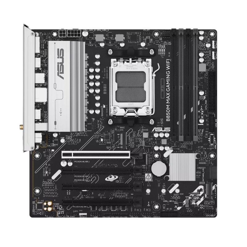 ASUS MB Sc AM5 B850M MAX GAMING WIFI, AMD B850, 4xDDR5, 1xDP, 1xHDMI, WiFi, mATX