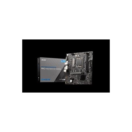 MSI MB Sc LGA1700 PRO H610M-G DDR4, Intel H610, 2xDDR4, 1xDP, 1xHDMI, 1xVGA, mATX