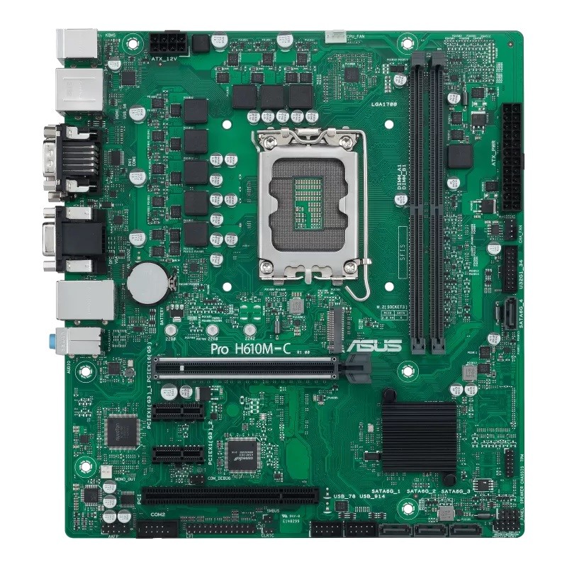 ASUS MB Sc LGA1700 PRO H610M-C-CSM, Intel H610, 2xDDR5, 1xDP, 1xHDMI, 1xDVI, 1xVGA, mATX