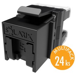 Solarix MULTIPACK 24 ks - rychlozařezávací keystone CAT5E UTP RJ45
