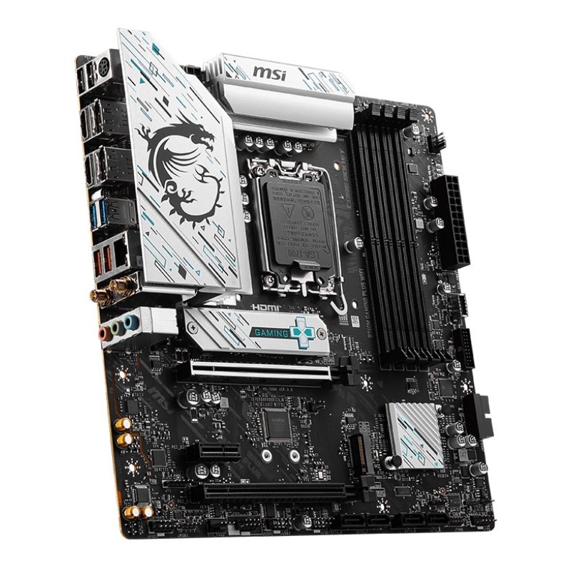 MSI MB Sc LGA1700 B760M GAMING PLUS WIFI, Intel B760, 4xDDR5, 2xDP, 2x HDMI, mATX