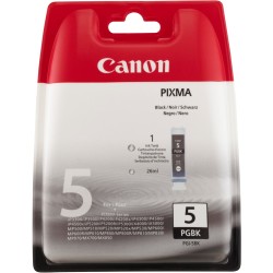 Canon originální ink PGI-5 BK, 0628B029, 0628B006, black, blistr s ochranou, 360str., 26ml