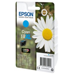 Epson originální ink C13T18124022, T181240, 18XL, cyan, 6,6ml